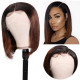 Preciousluxuryhair Ombre Hair Wig 13*4 Lace Front T1b4 Short Bob Wig Preplucked For Black Women