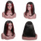 Preciousluxuryhair 13*4 Ombre Highlight TL1B99J Lace Front Human Hair Wigs Straight Lace Wig 150% Density For Women