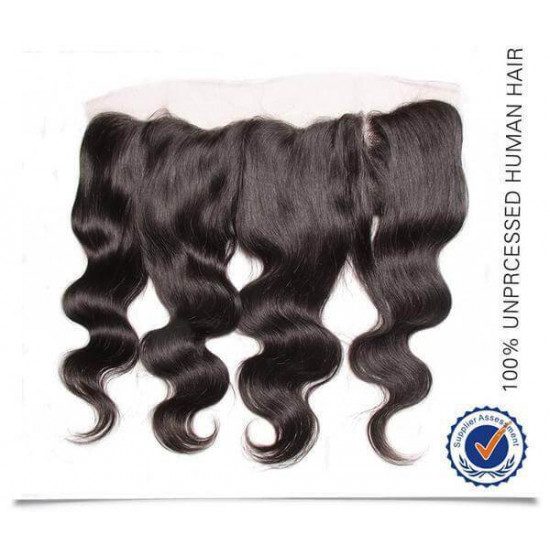 Preciousluxuryhair Peruvian Body Wave 3 Bundles with 13*4 Ear to Ear Lace Frontal 100% Human Hair