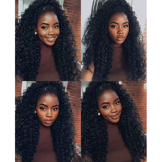 Preciousluxuryhair Hair Peruvian Curly Hair Bundles 3pcs/pack Unprocessed Peruvian Remy Human Hair