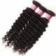 Preciousluxuryhair Hair Peruvian Deep Wave Hair 3 Bundles With  4