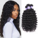 Preciousluxuryhair Hair New Remy Hair Peruvian Deep Wave 3 Bundles 100% Human Hair Weave