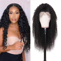 Preciousluxuryhair Fake Scalp Curly Human Hair Wigs 13*4 13*6 Lace Front Wigs Ivisible Glueless Lace Curly Hair Wig With Baby Hair 150% Density