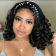 Preciousluxuryhair Short BOB Headband Wigs Body Wave Best Human Hair Wigs Wear & Go Glueless Scarf Wigs