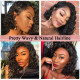 Preciousluxuryhair Short Bob Water Wave Human Hair Wig Lace Front Wigs 150% 180% Density Lace Front Human Full and Thick For Black Women