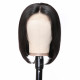 Preciousluxuryhair Short Straight Bob Wigs 4x4 Lace Closure Front Wigs Pre-Plucked Virgin Human Hair Wigs 150% Density