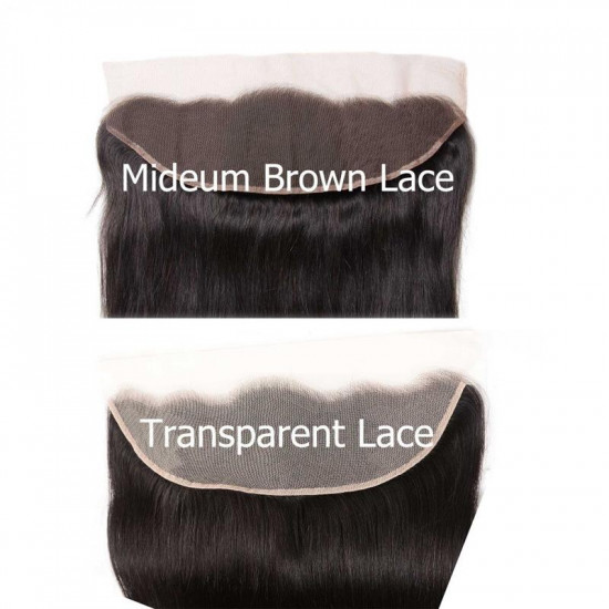 Preciousluxuryhair Hair Straight Hair Transparent 13*4 Ear to Ear Lace Frontal