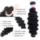 Preciousluxuryhair Virgin Hair Loose Deep Wave 4 Bundles with 4*4 Lace Closure, Human Virgin Hair Extensions