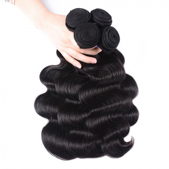 Preciousluxuryhair Hair New Remy Hair Malaysian Body Wave Bundles 4pcs/lot-100% Unprocessed Human Hair