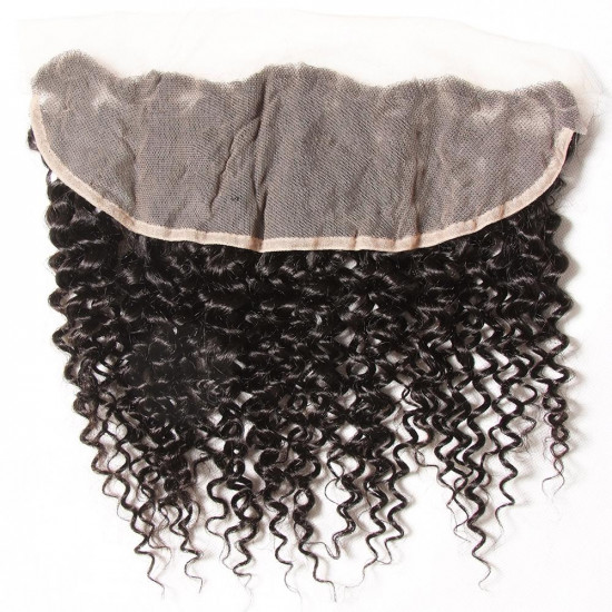 Preciousluxuryhair Hair Virgin Curly Hair 13*4 Ear to Ear Lace Frontal 1pcs/lot